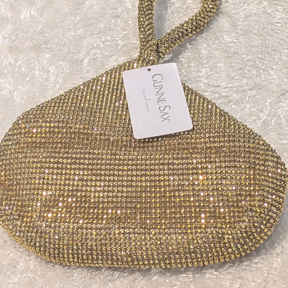 Gunne Sax Glittering Gold Wristlet